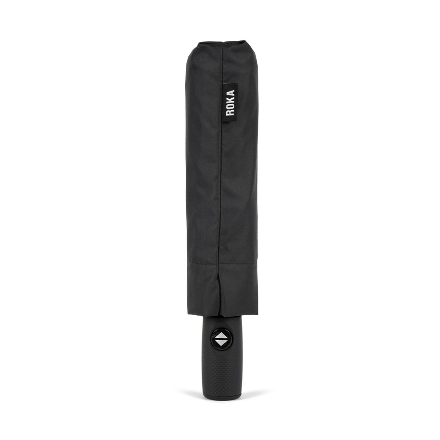 Roka London Waterloo Sustainable Umbrella, Black