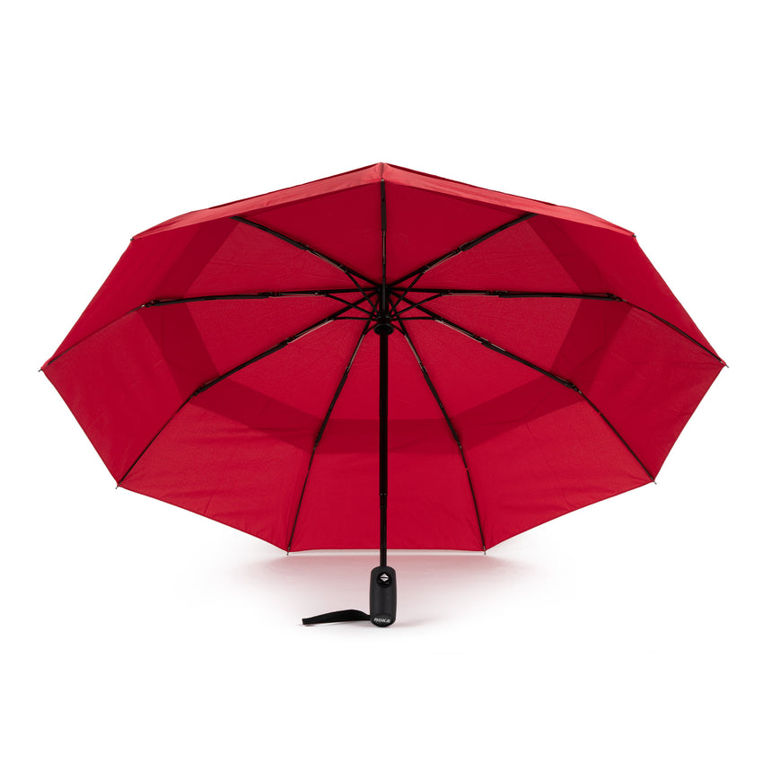Roka London Waterloo Sustainable Umbrella, Cranberry