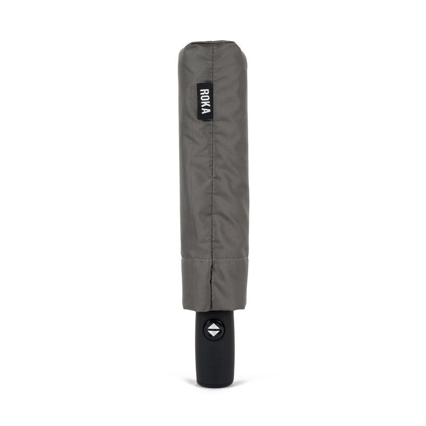 Roka London Waterloo Sustainable Umbrella, Graphite