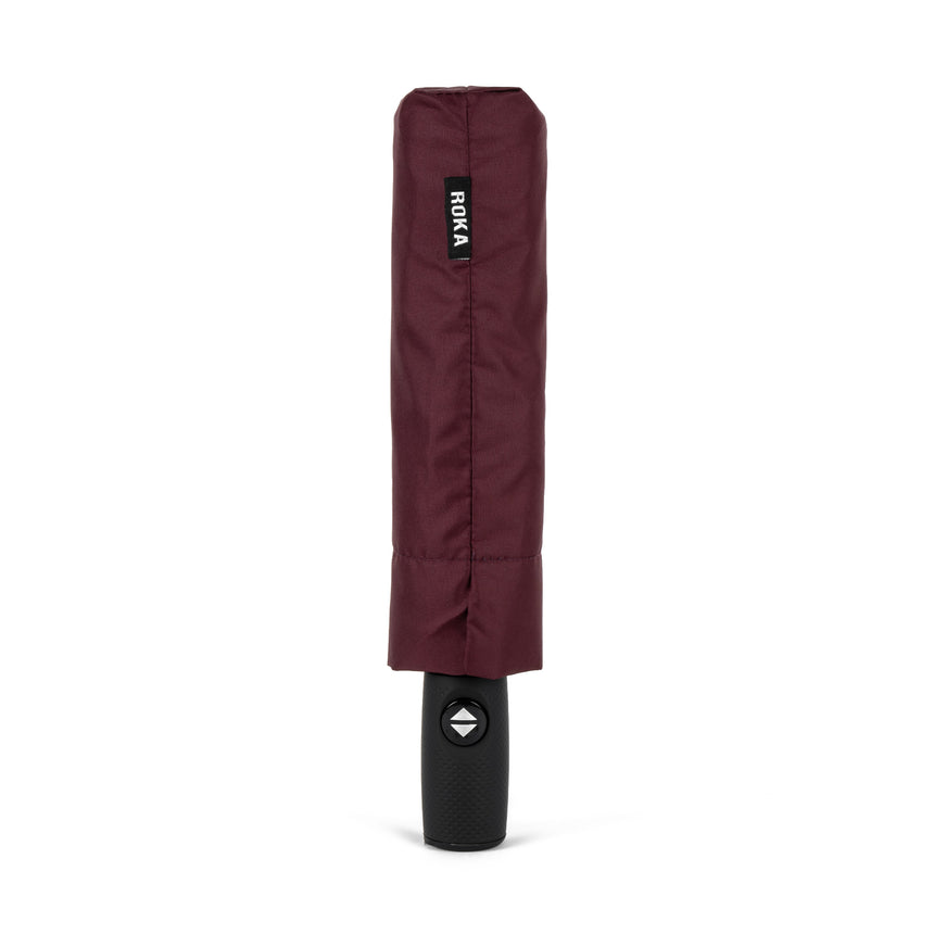 Roka London Waterloo Sustainable Umbrella, Plum