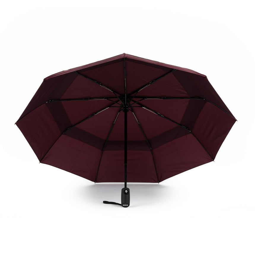 Roka London Waterloo Sustainable Umbrella, Plum