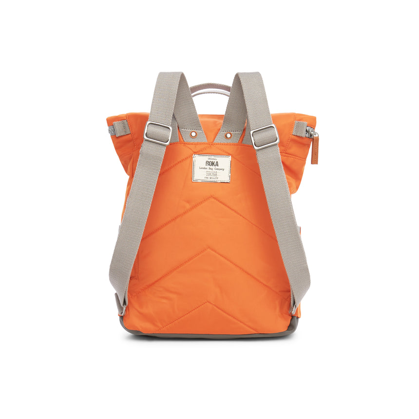 Roka London Canfield B Sustainable Nylon Rucksack, Burnt Orange