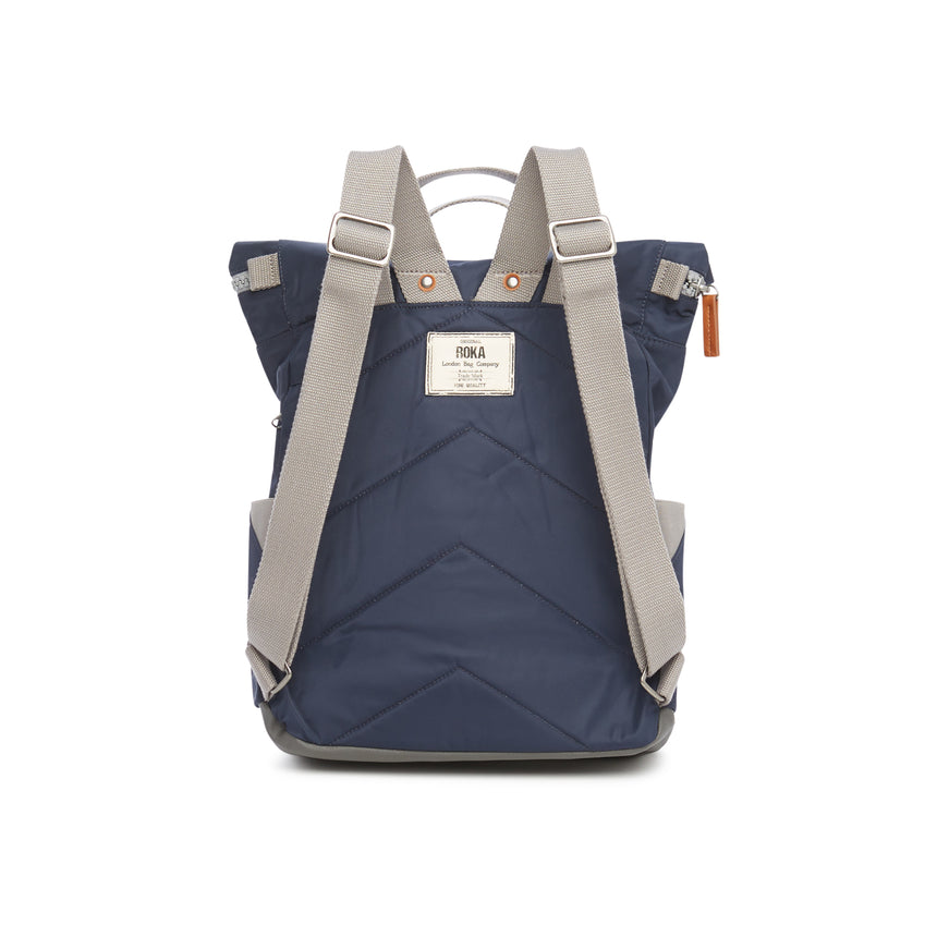 Roka London Canfield B Sustainable Nylon Rucksack, Midnight