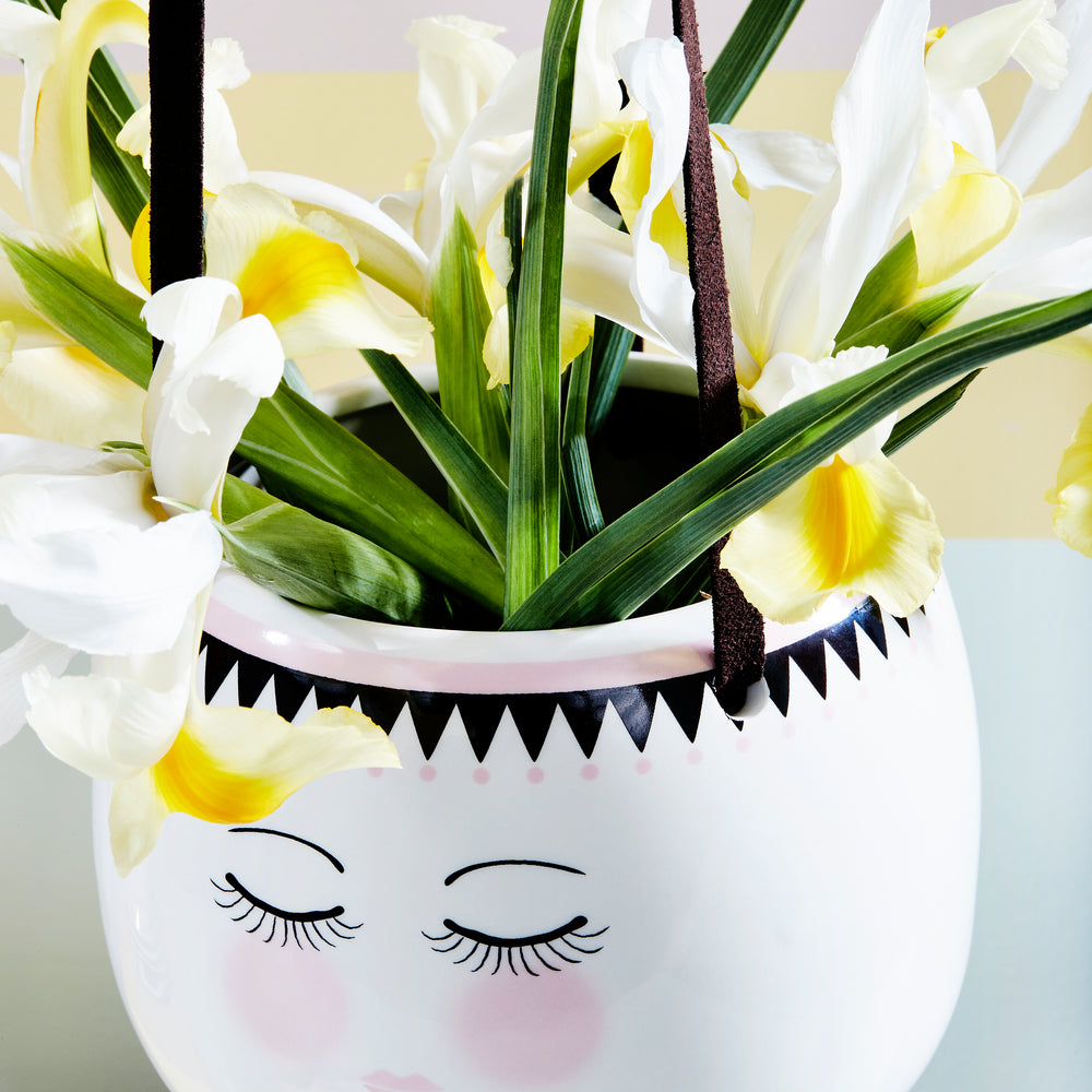 Miss Etoile Ceramic Hanging Flower Pot