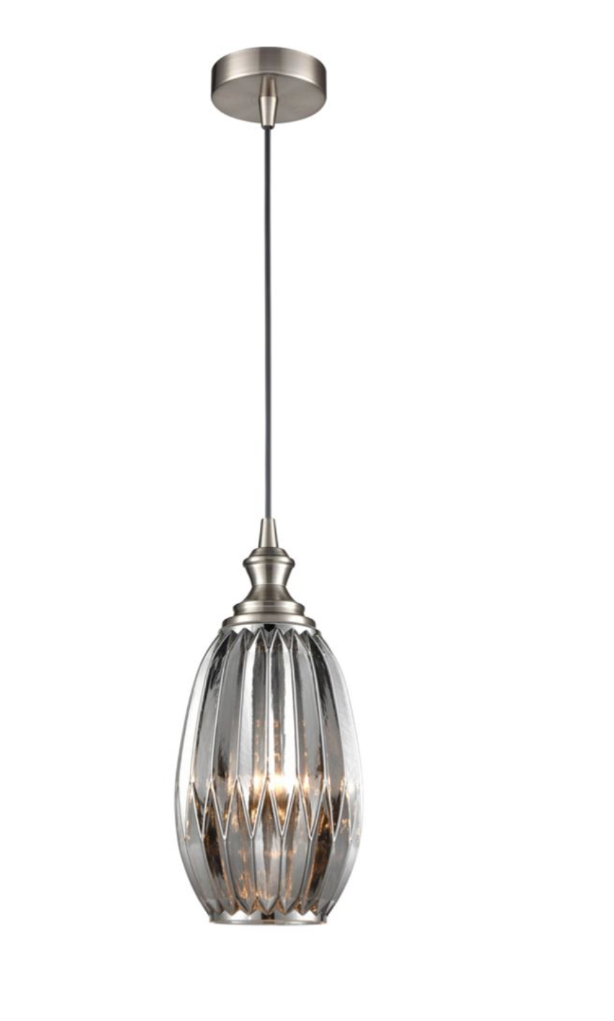 Refract Glass Pendant Smoke Large