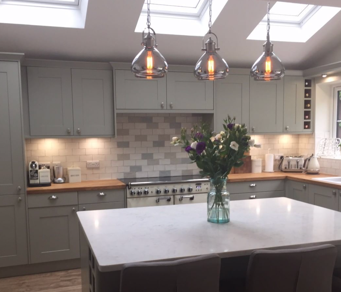 Visto Smoked Glass Pendant Satin Nickel Finish