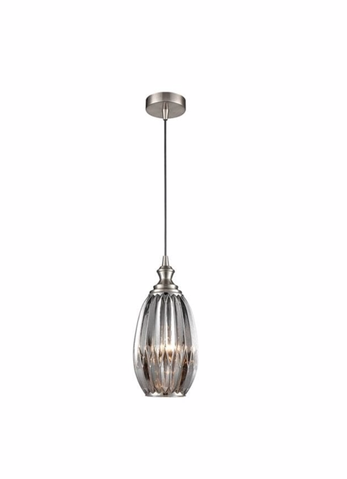 Refract Glass Pendant Smoke Large