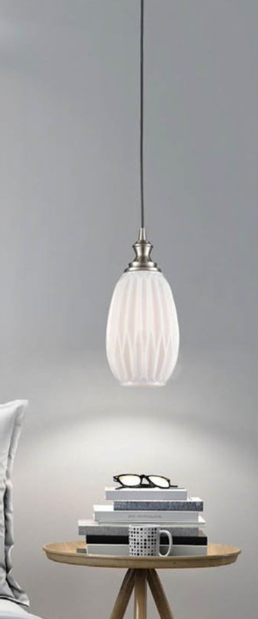 Refract Glass Pendant Smoke Large