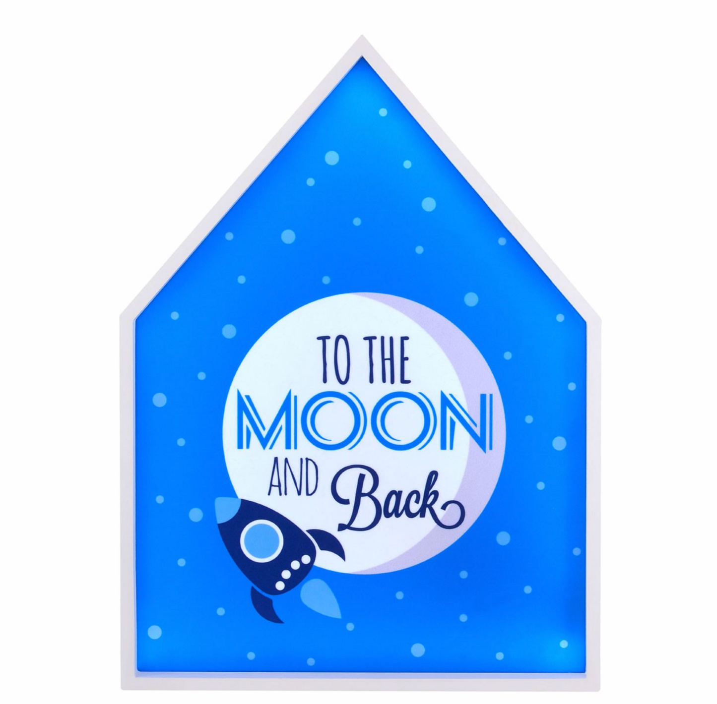 To The Moon And Back Led Light Box