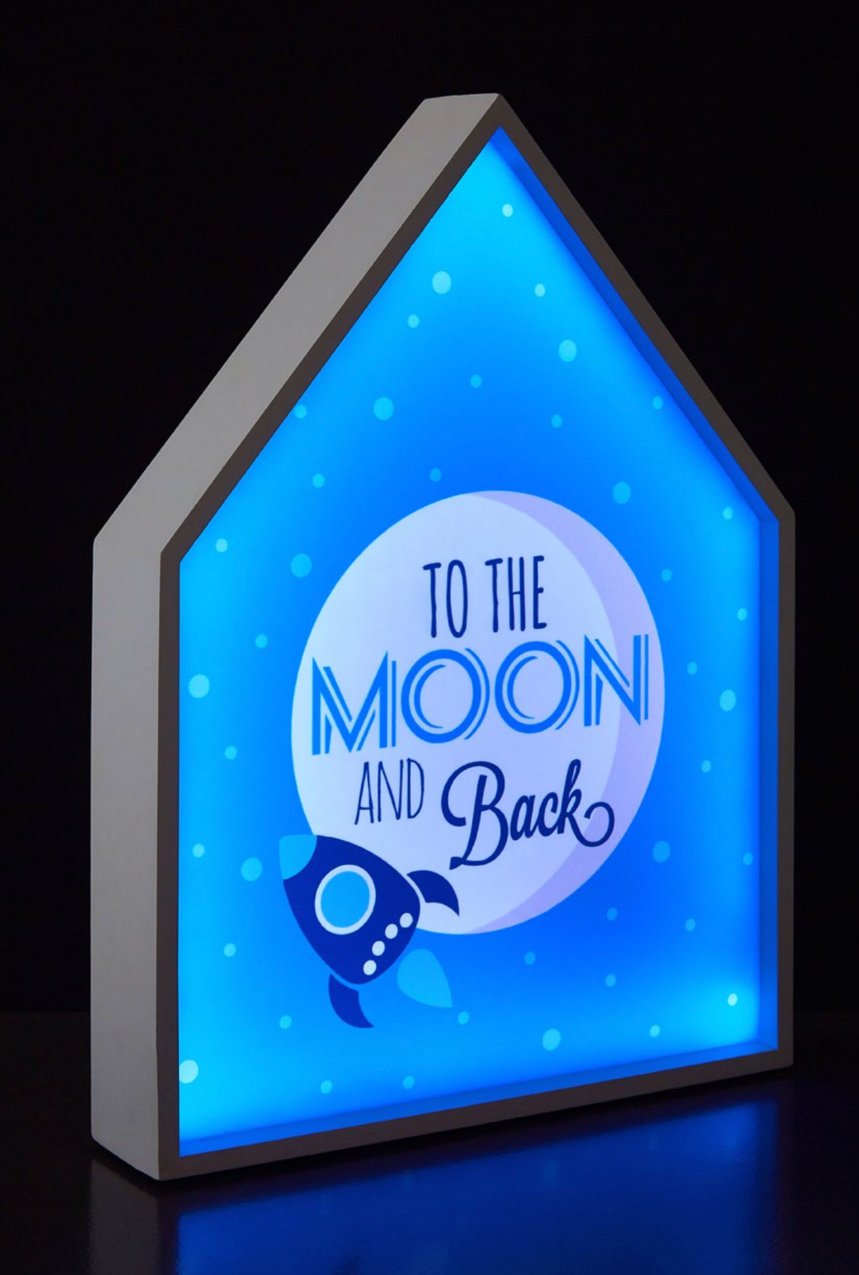 To The Moon And Back Led Light Box