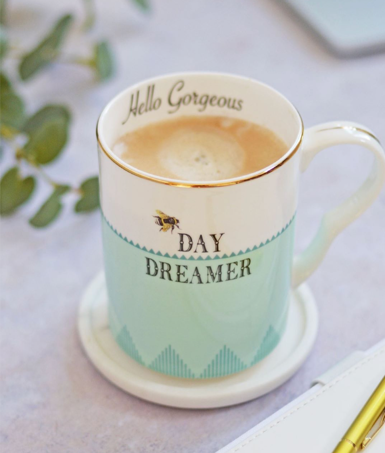 Yvonne Ellen Set Of 2 Mugs, Off Duty/ Day Dreamer Mugs