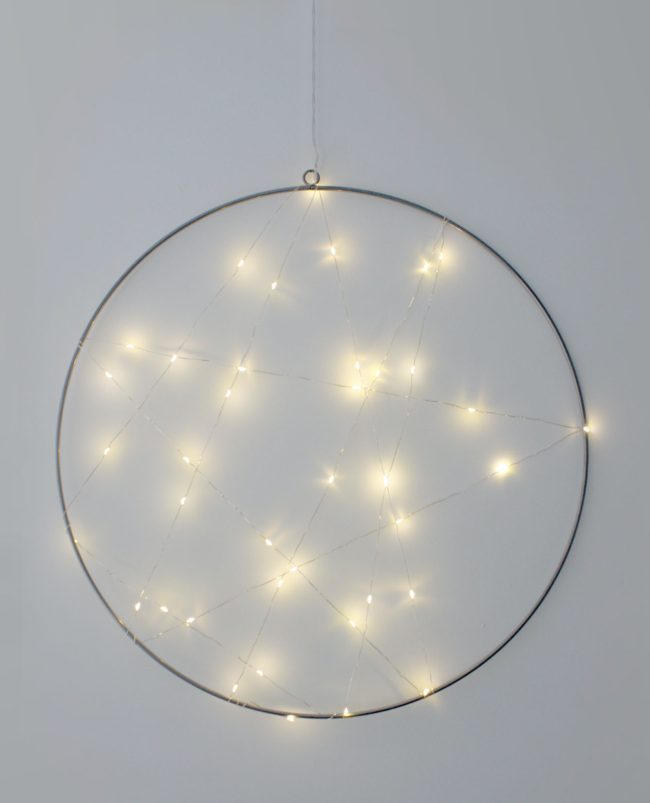 Cluster LED Fairy Light Silver 15 Meters ( Mains Powered )