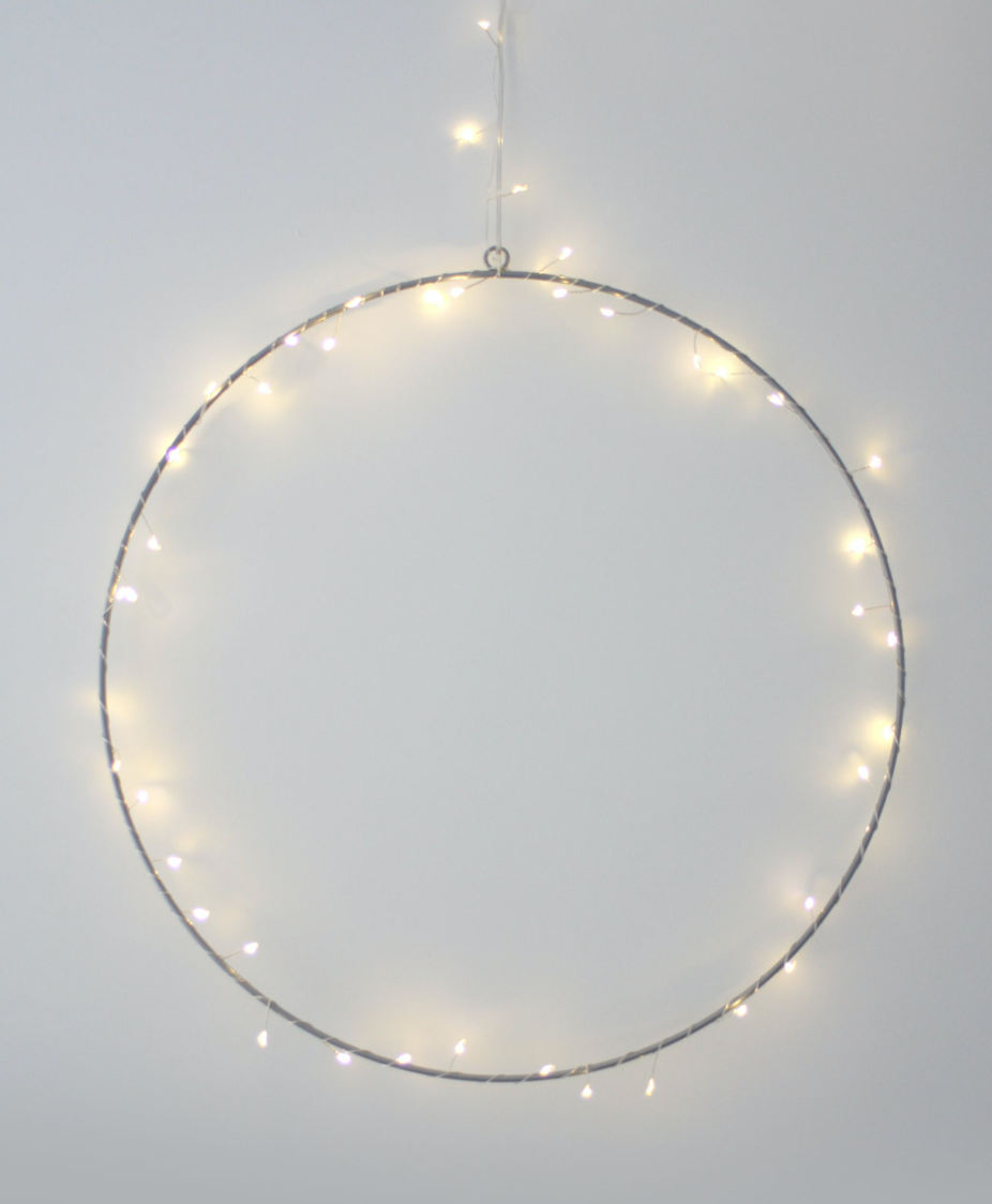 Cluster LED Fairy Light Silver 15 Meters ( Mains Powered )