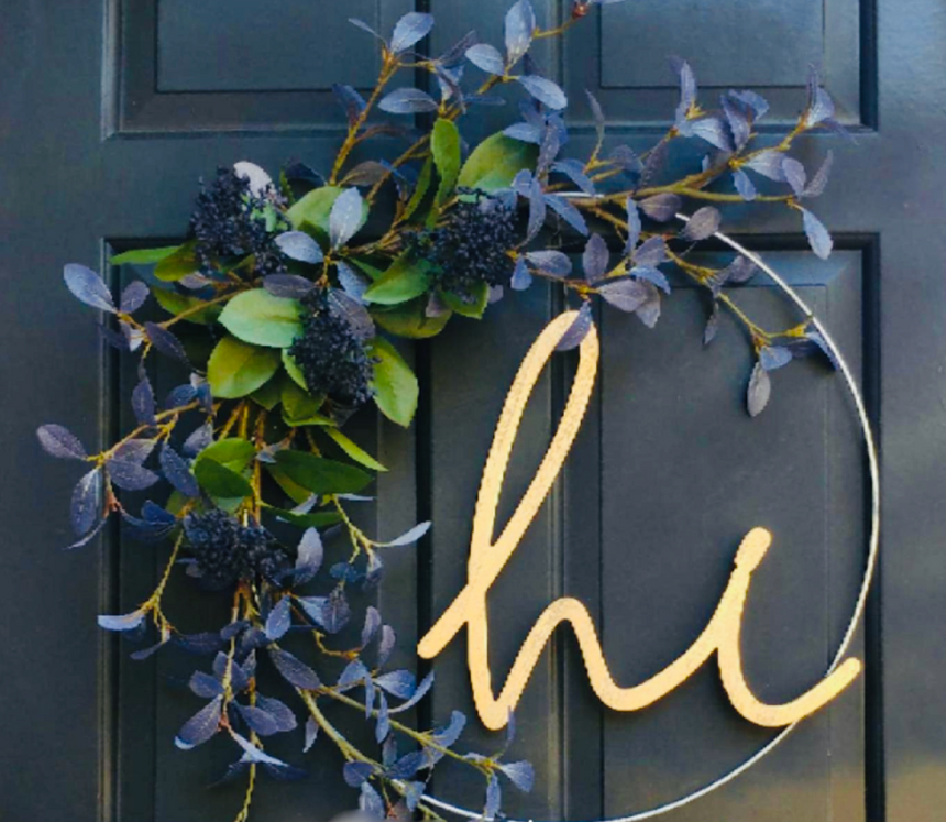 Wire Wreath Metal Frame