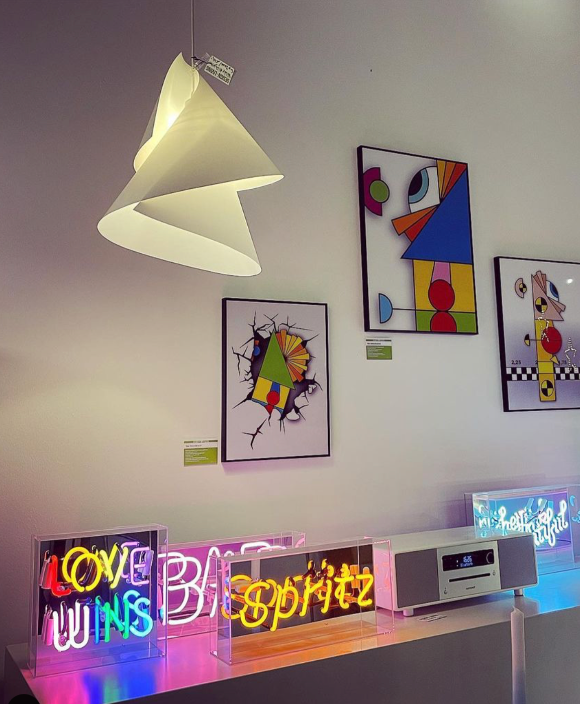 Locomocean Neon Box Sign, Love Wins