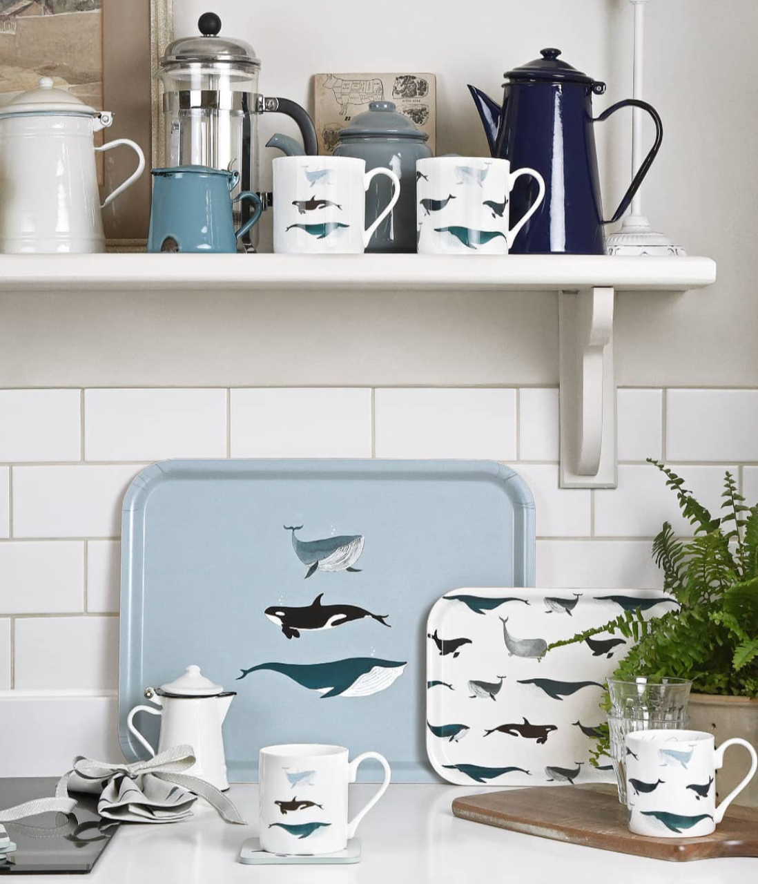 Sophie Allport Whales Solo Mug