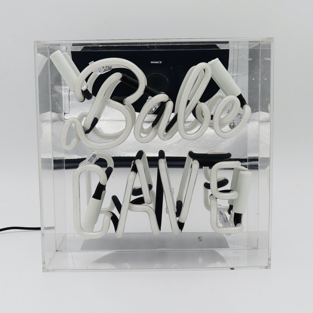 Locomocean Neon Box Sign, Babe Cave