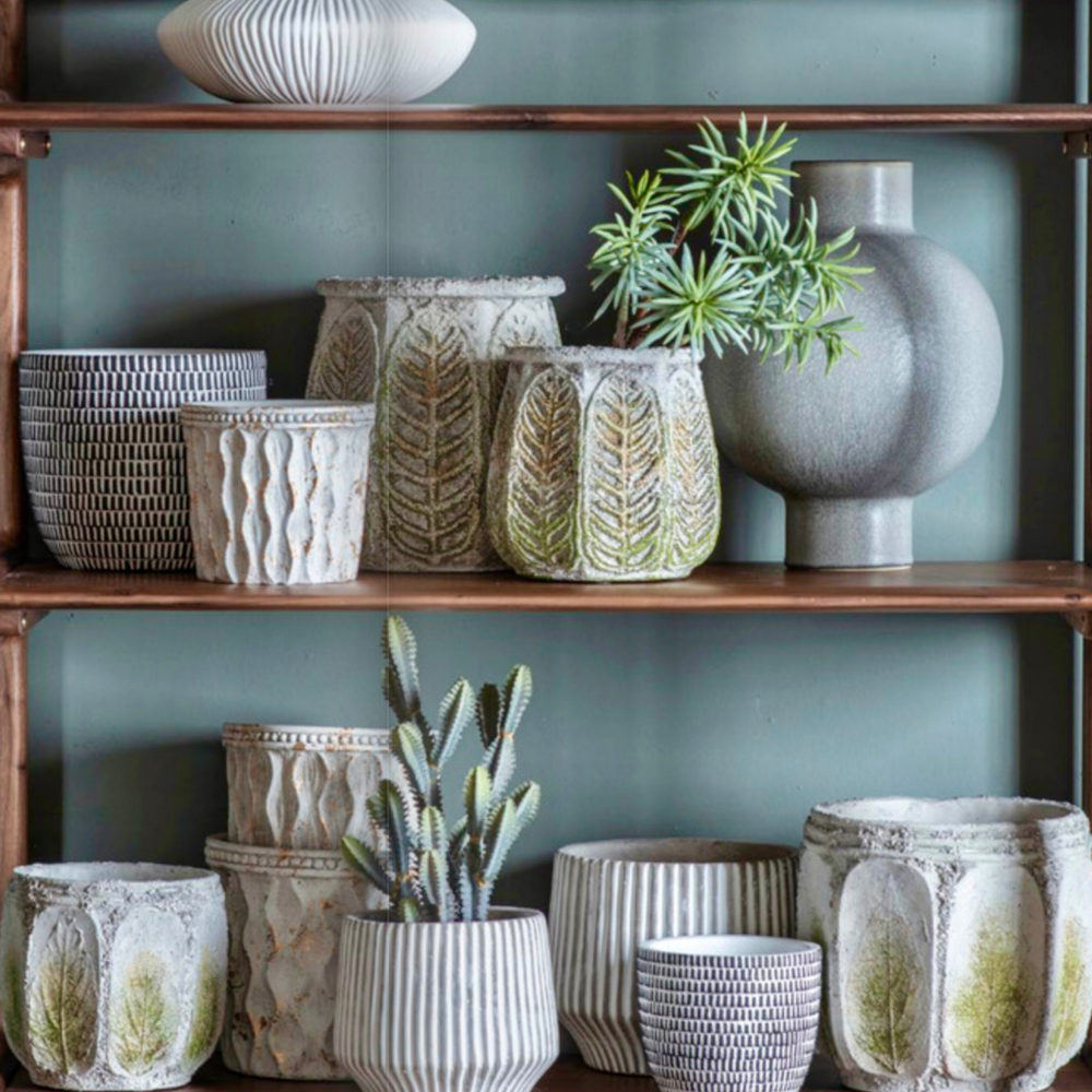 Doura Plant Pot Black/ White