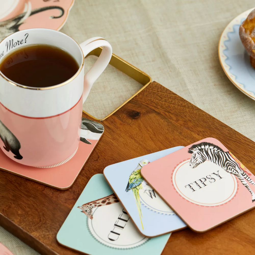 Yvonne Ellen Carnival Animals Coasters (Set Of 4)