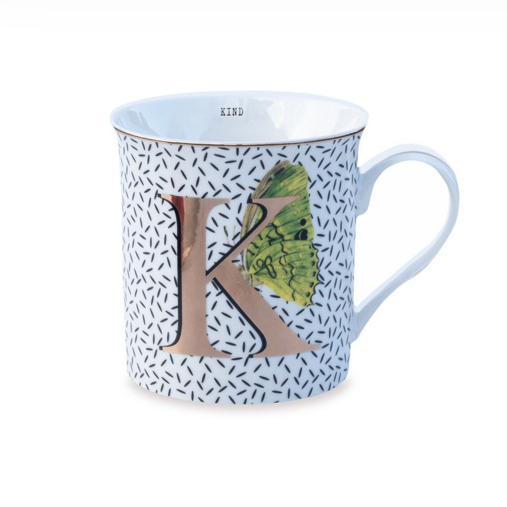 Yvonne Ellen Gold Edition Alphabet Mug Small