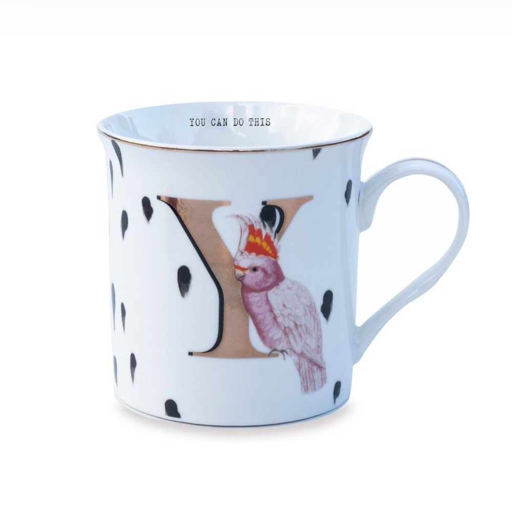 Yvonne Ellen Gold Edition Alphabet Mug Small