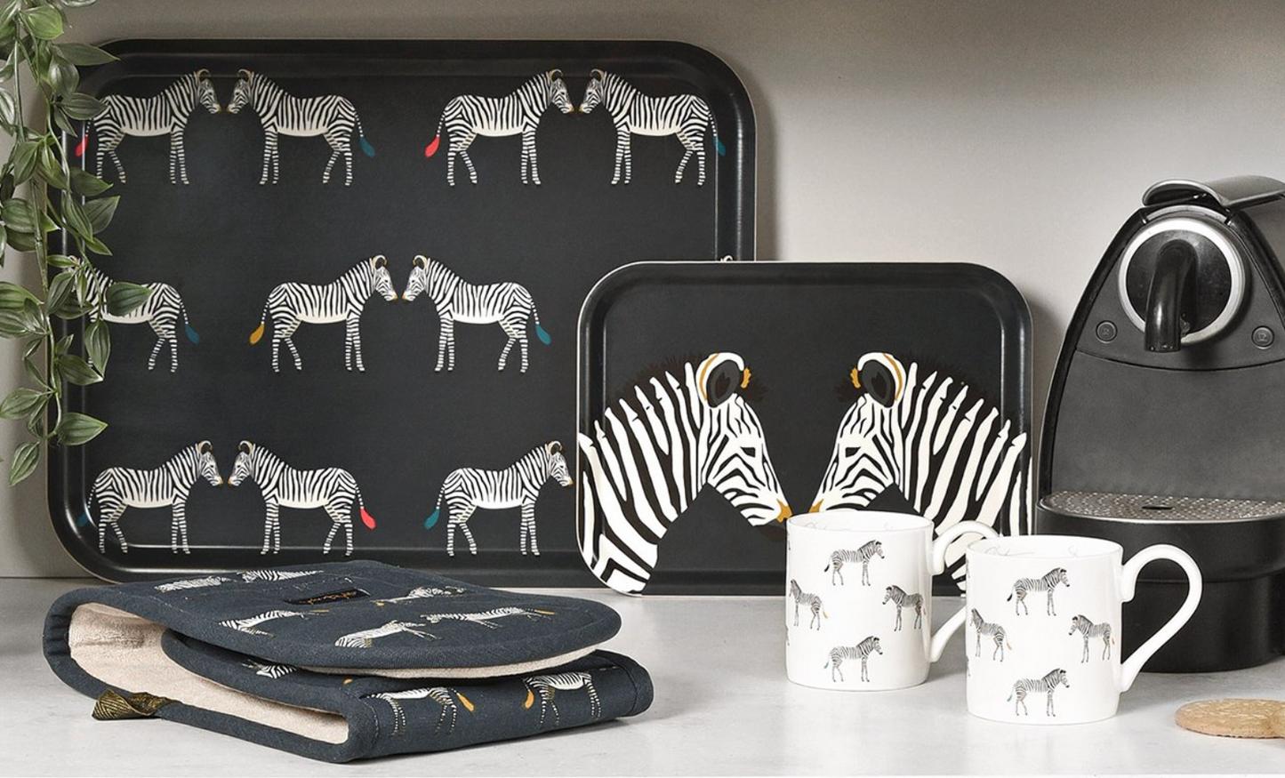 Sophie Allport Mini Serving Tray, Zebra
