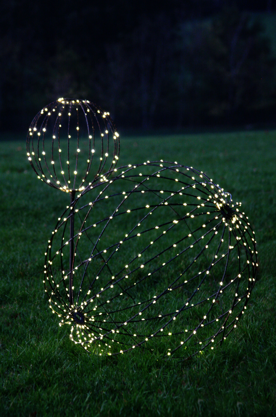 Dual Powered LED Sphere Hanging Light Large ( 50 CM )