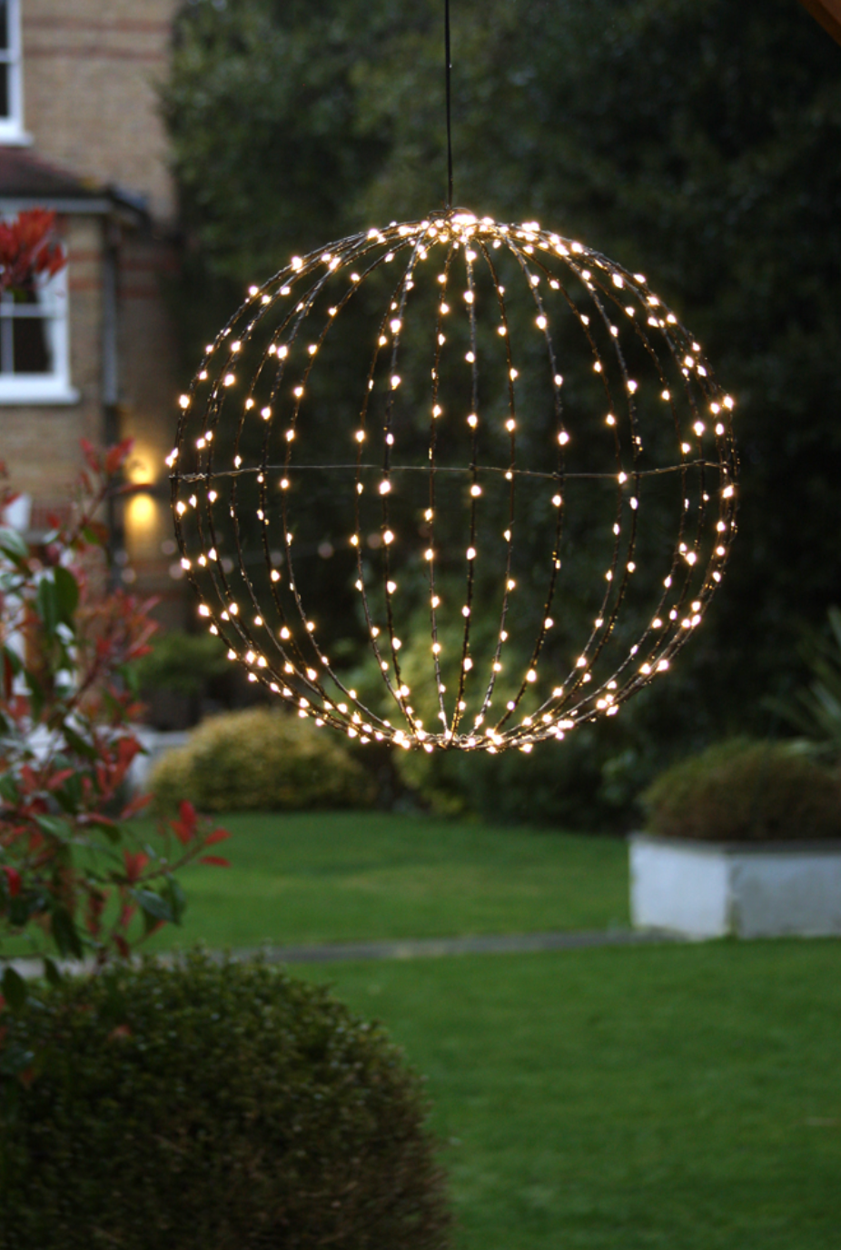 Dual Powered LED Sphere Hanging Light Large ( 50 CM )