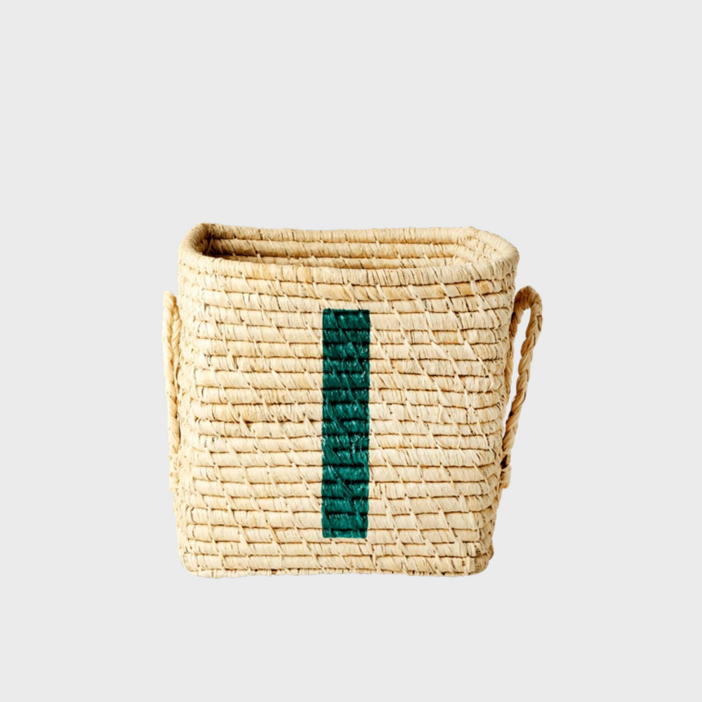 Rice Raffia Alphabets Basket