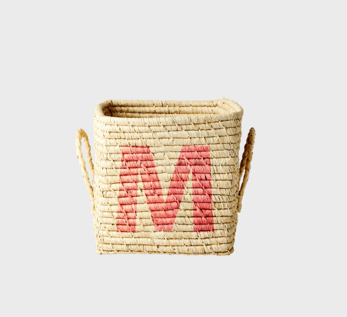 Rice Raffia Alphabets Basket