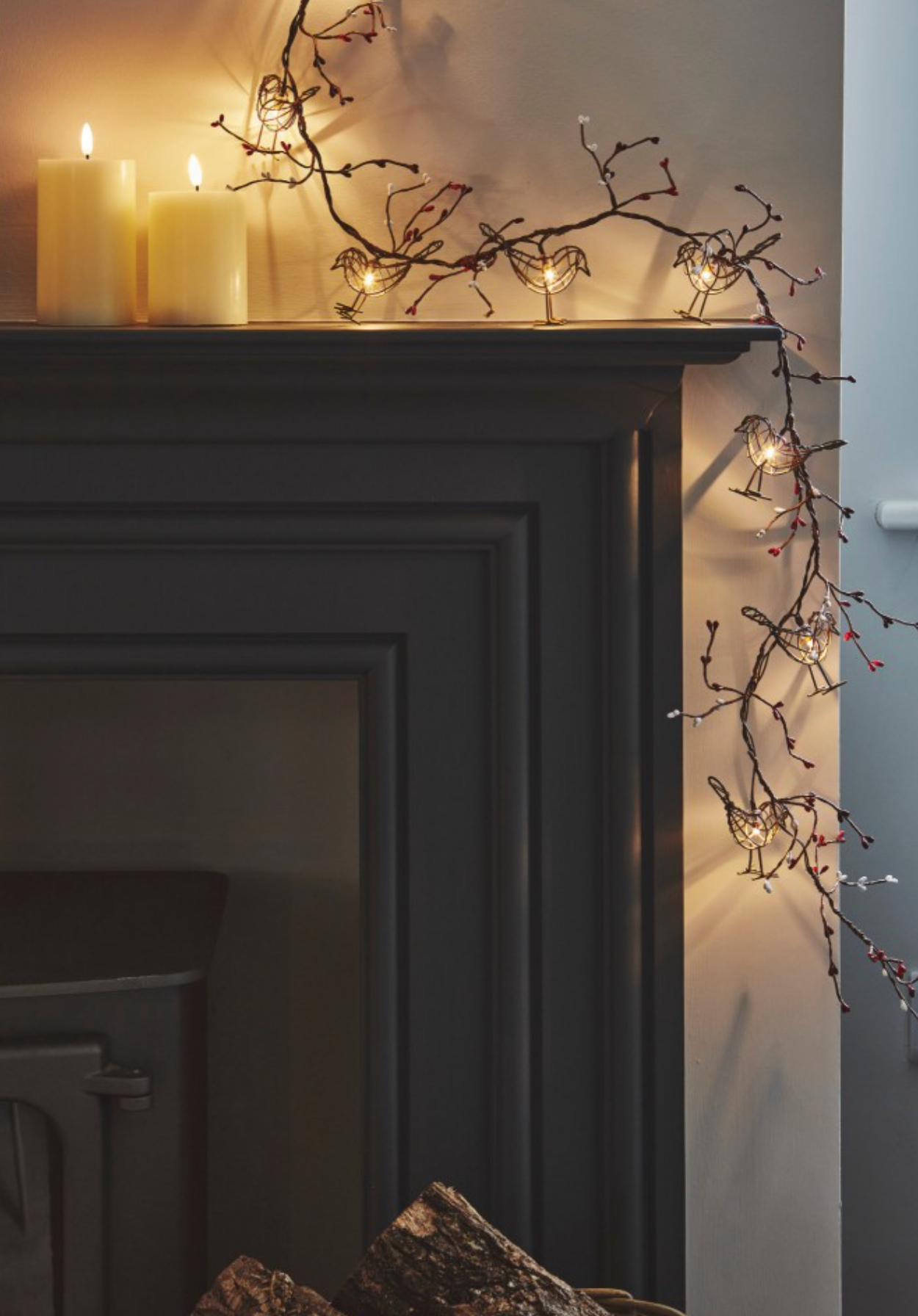 Winter Robin LED Fairy Light ( Battery Operated )