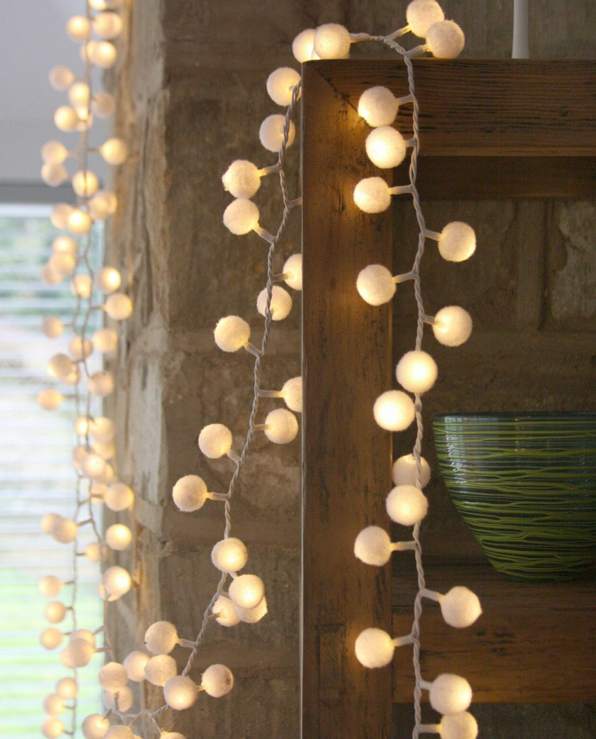 Pom Pom LED Fairy Light ( Mains Operated )