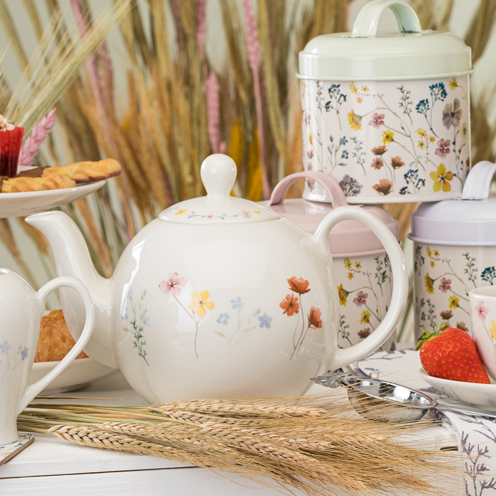 Pressed Flowers Porcelain Creamer