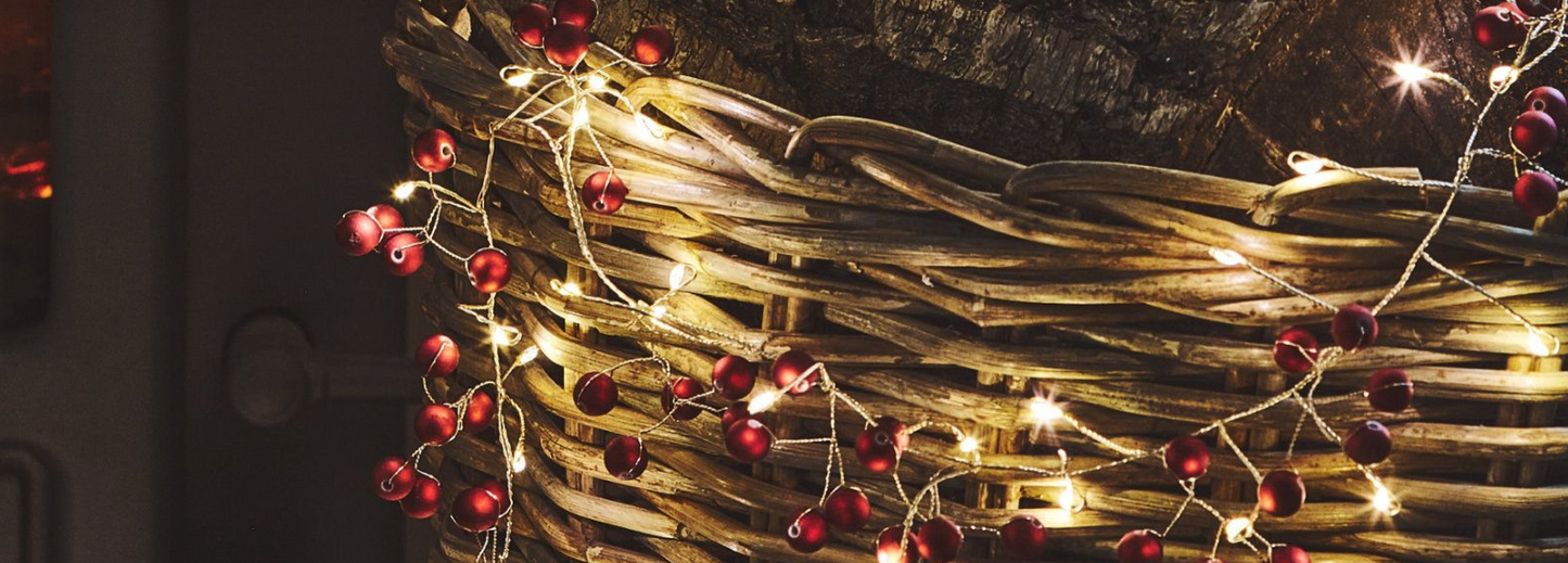 Red Berry LED Fairy Light ( Battery Powered )