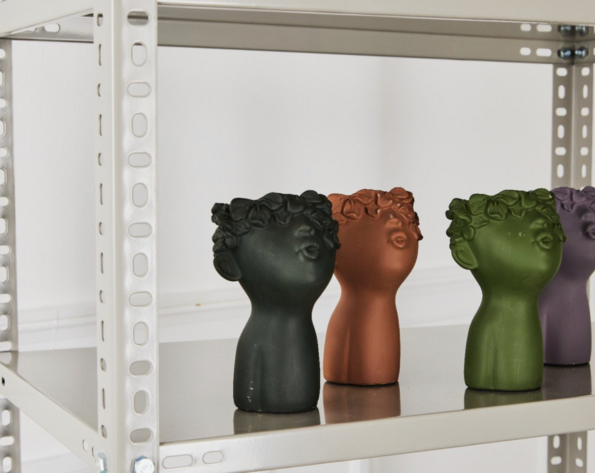 Bahne Cement Vase Lady Kiss, Brown