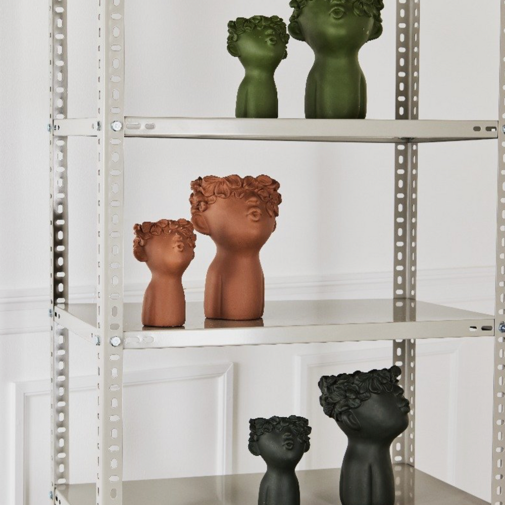 Bahne Cement Vase Lady Kiss, Brown