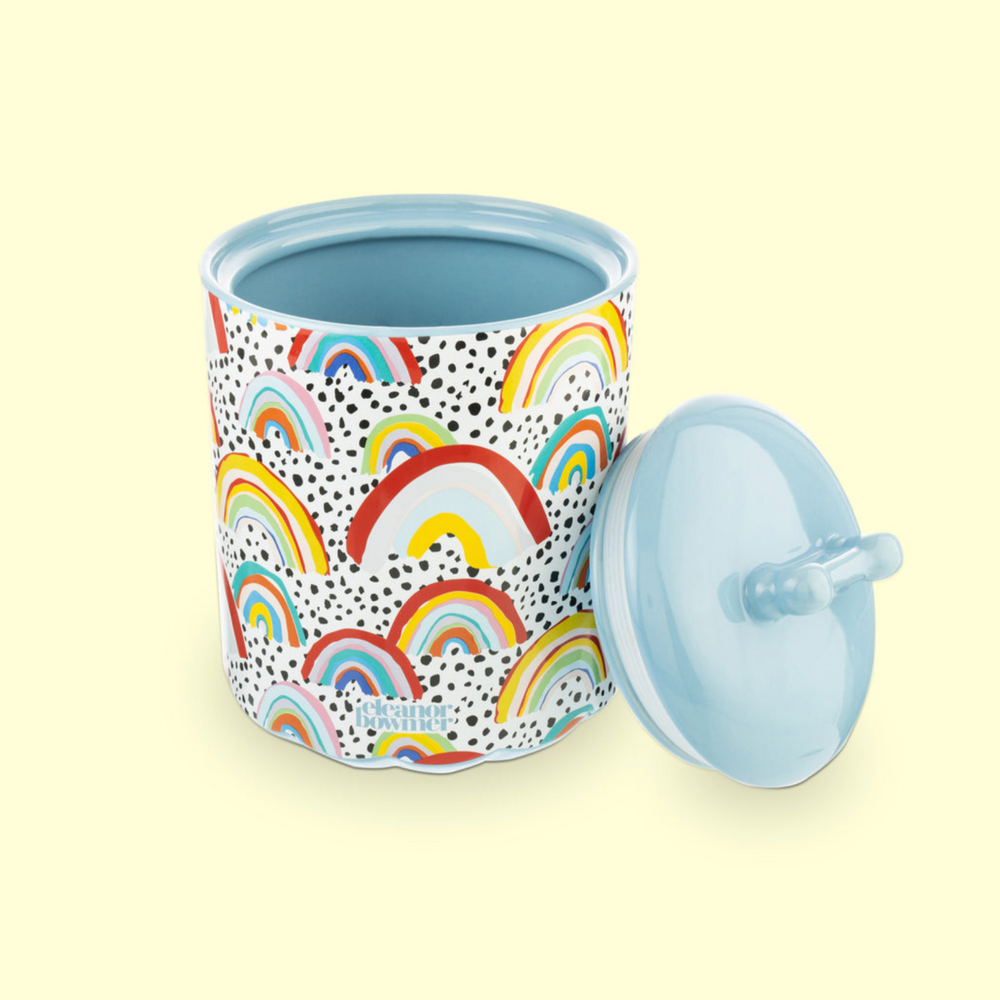 Eleanor Bowmer Ceramic Pet Food Storage Jar, Rainbow
