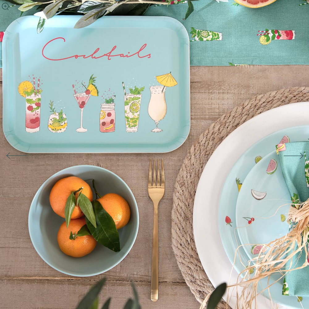 Sophie Allport Melamine Dinner plate, Cocktails
