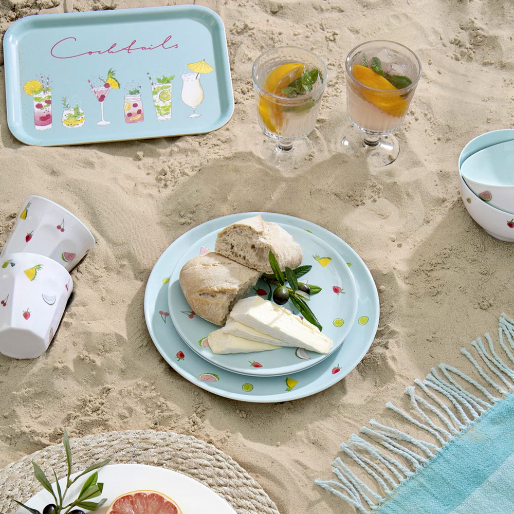 Sophie Allport Melamine Dinner plate, Cocktails