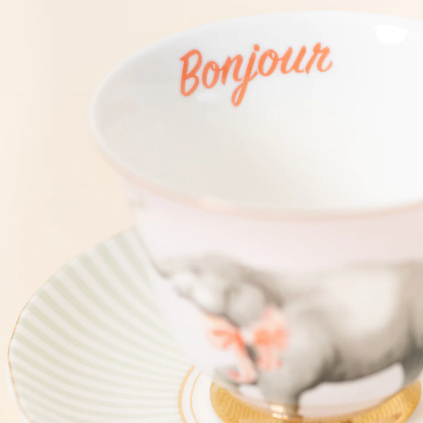 Yvonne Ellen Tea Cup & Saucer, Elephant