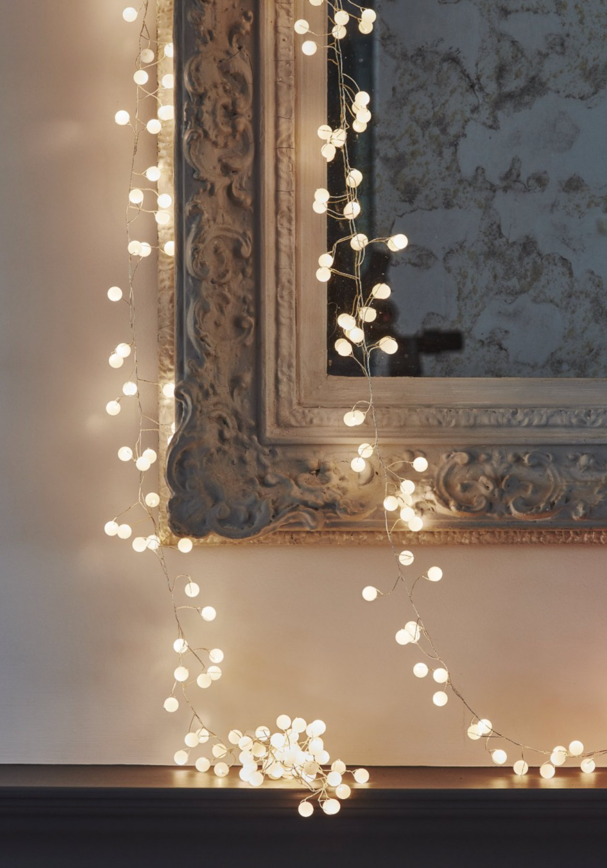 Snowberry LED Fairy Lights, White( Mains Powered)