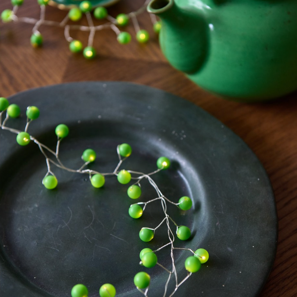 Snowberry LED Fairy Lights, Green(Mains Powered)