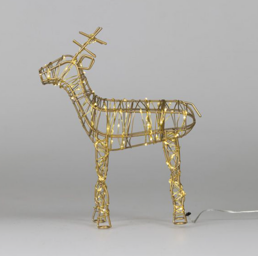 LED Table Top Wire Reindeer,Large(Battery Operated)