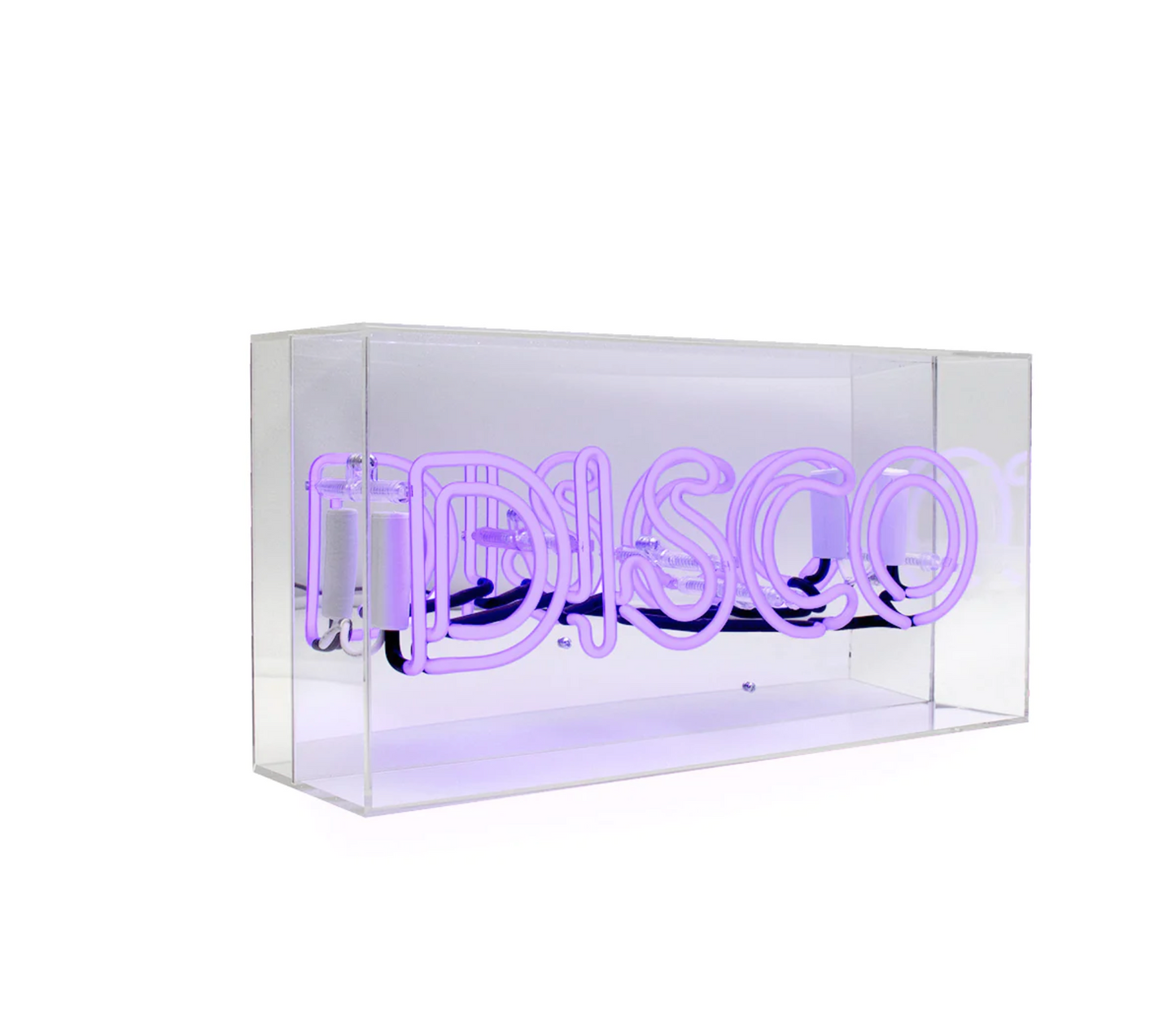 Locomocean Neon Box Sign Disco, Purple