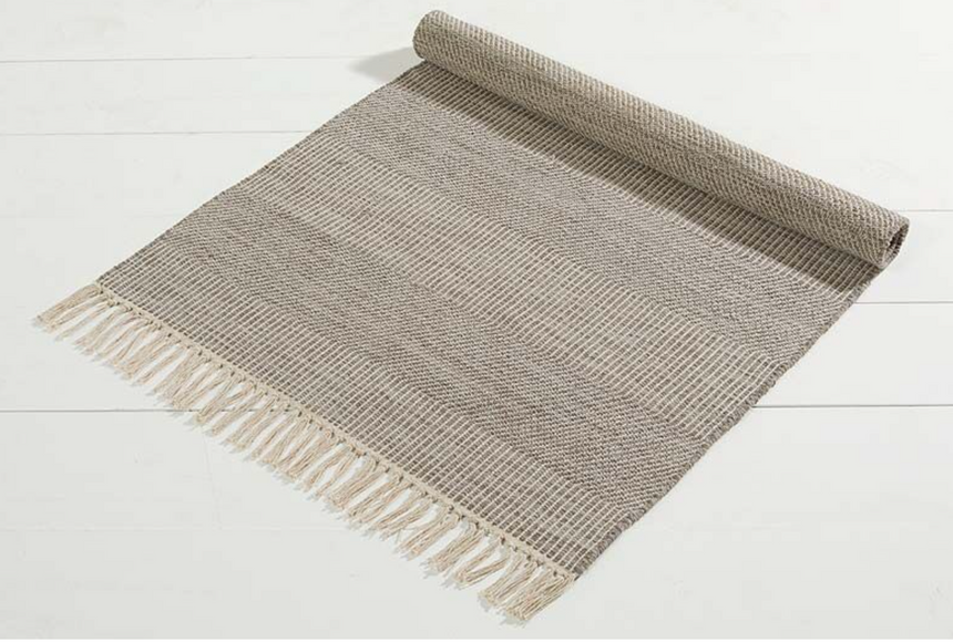 Walton & Co Stockholm Cotton Rug, Grey