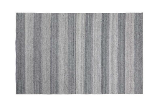 Walton & Co Chambray Stripe Rug, Grey