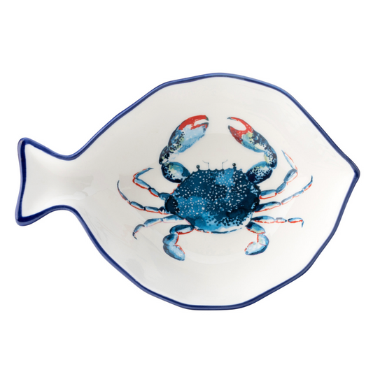 Dish Of The Day Porcelain Serving Bowl Crab ( medium )