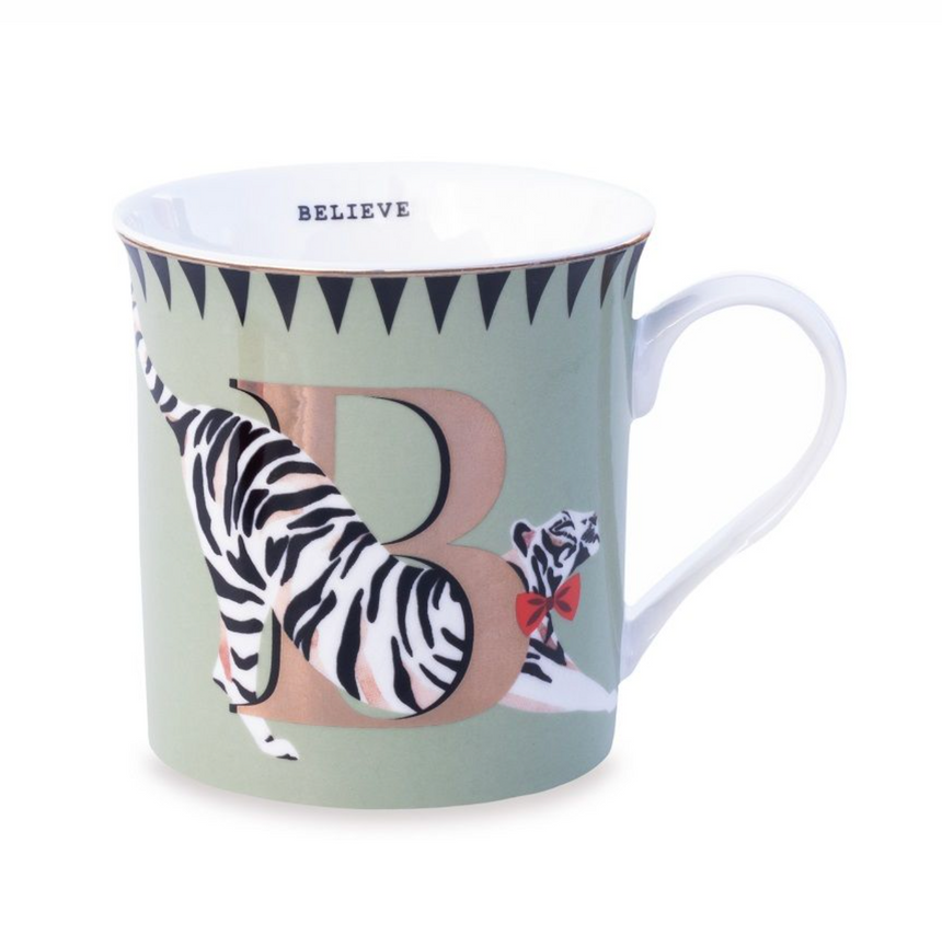 Yvonne Ellen Gold Edition Alphabet Mug Small