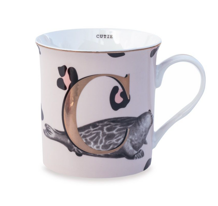 Yvonne Ellen Gold Edition Alphabet Mug Small