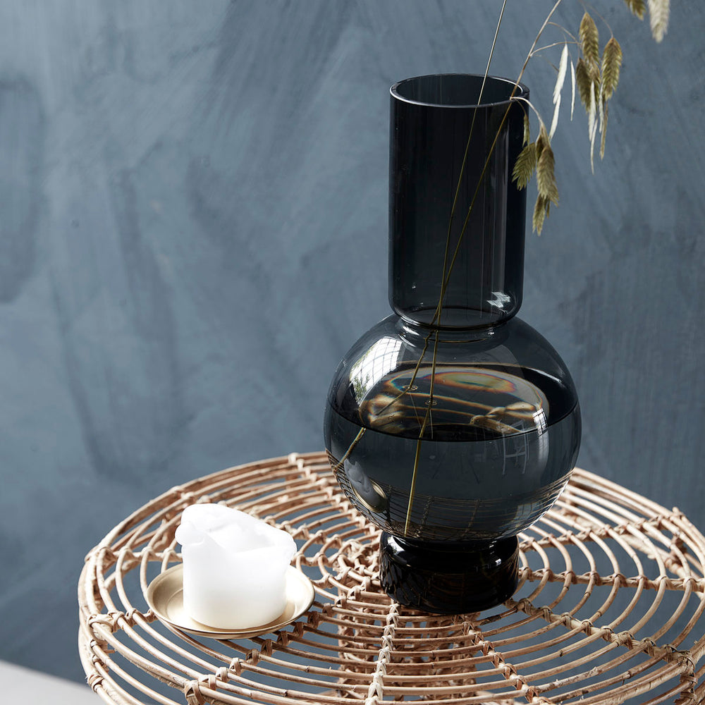 House Doctor Bubble Glass Vase Grey